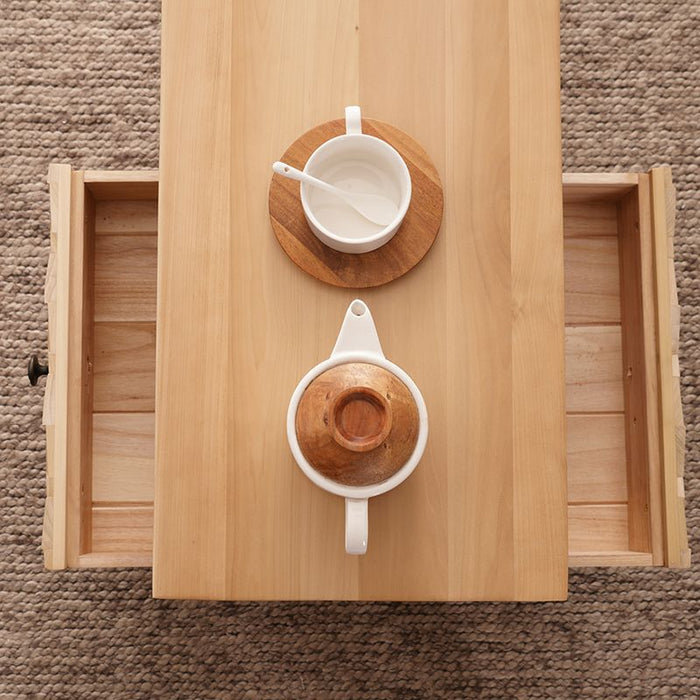 Sample Light Boxwood 4 Drawer Coffee Table - Last One Remaining