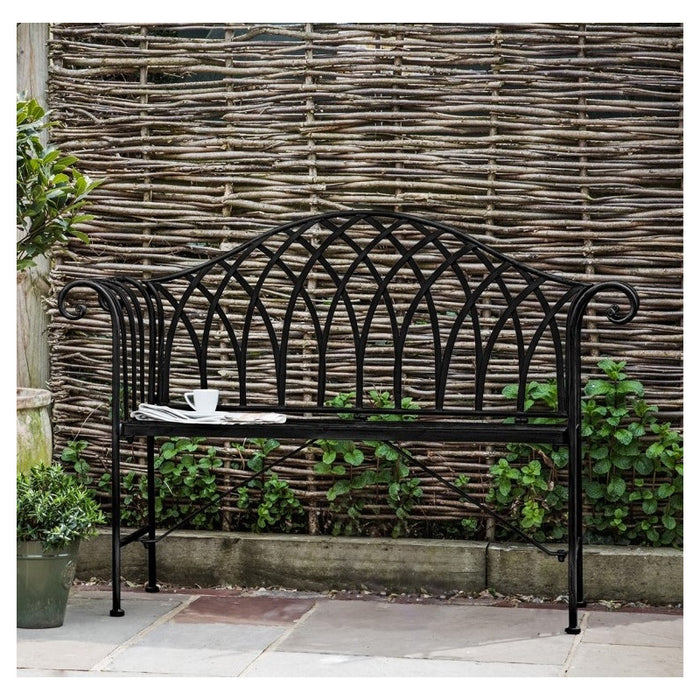 French Outdoor Bench Noir