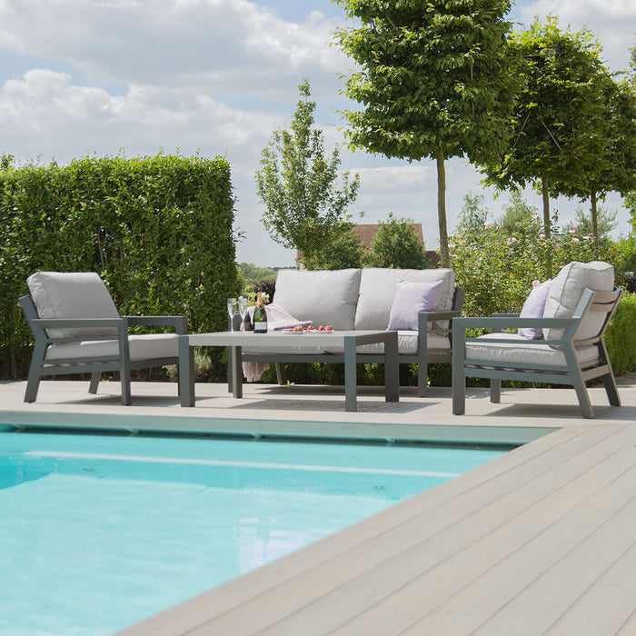 New York 2 Seat Aluminium Sofa Set