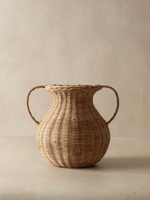 Elara Wooven Rattan Vase