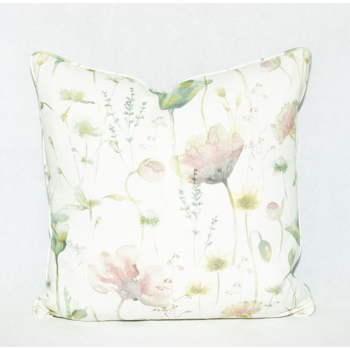 Elmley Blush Seafoam Piped Cushions