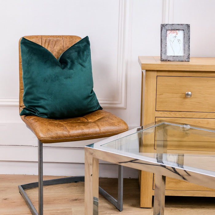 Ex-Display Cantilever Faux Chair