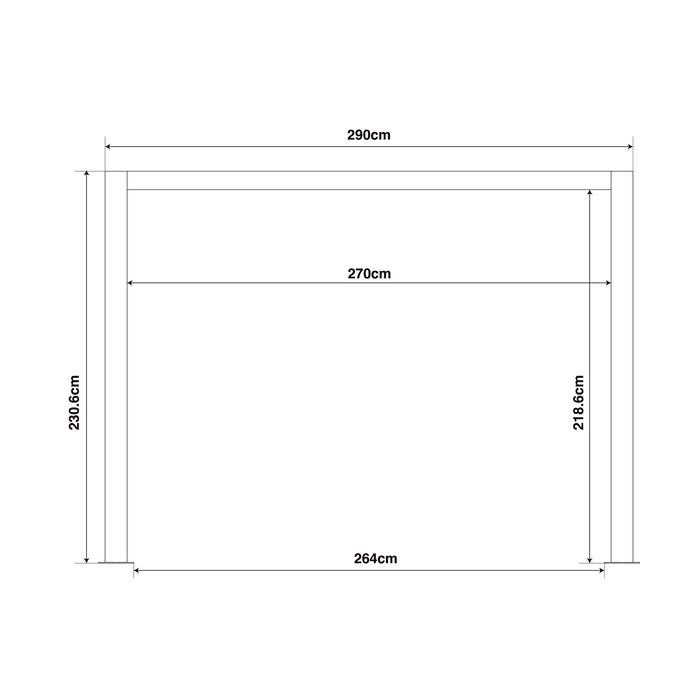 Maze 3M x 4M Como Pergola
