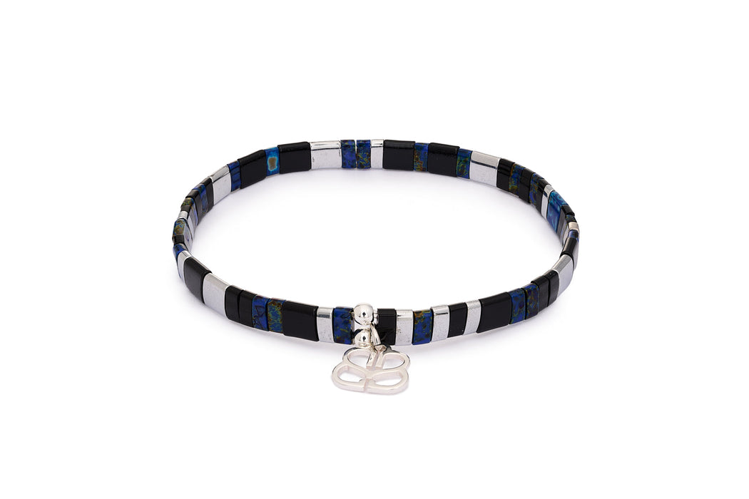 Fantasy Tila Navy & Silver Bracelet