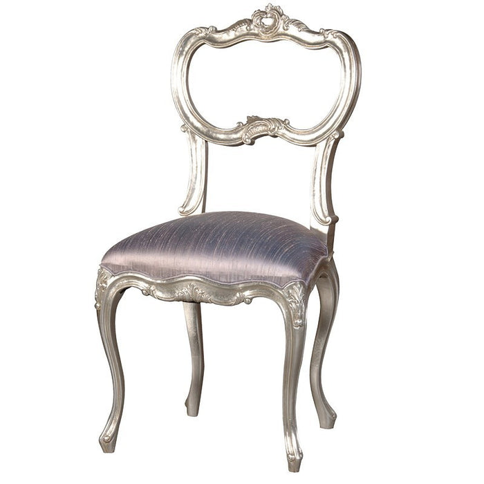 Fleur Silver French Bedroom Chair