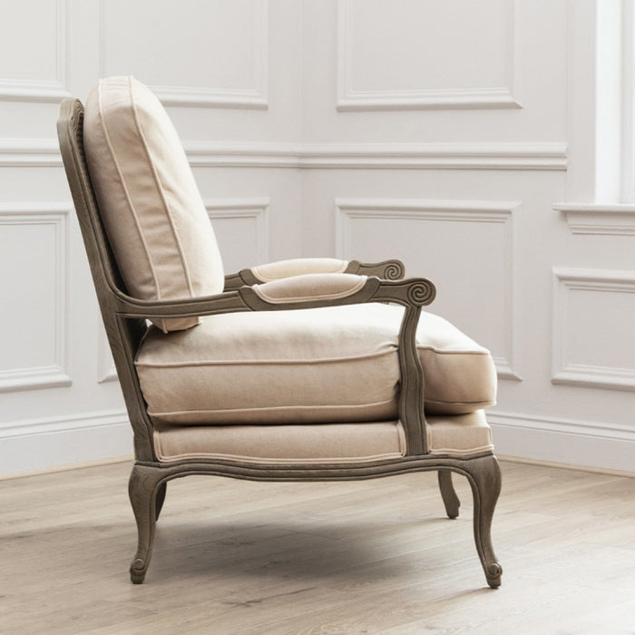 Imperial French Style Chair- Stone