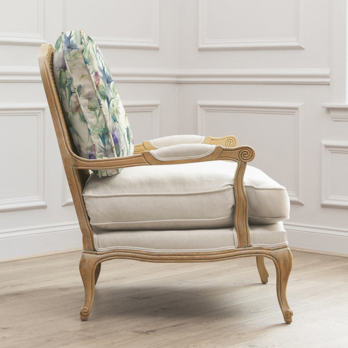 Cirsium Printed Imperial Chair Oak/Damson