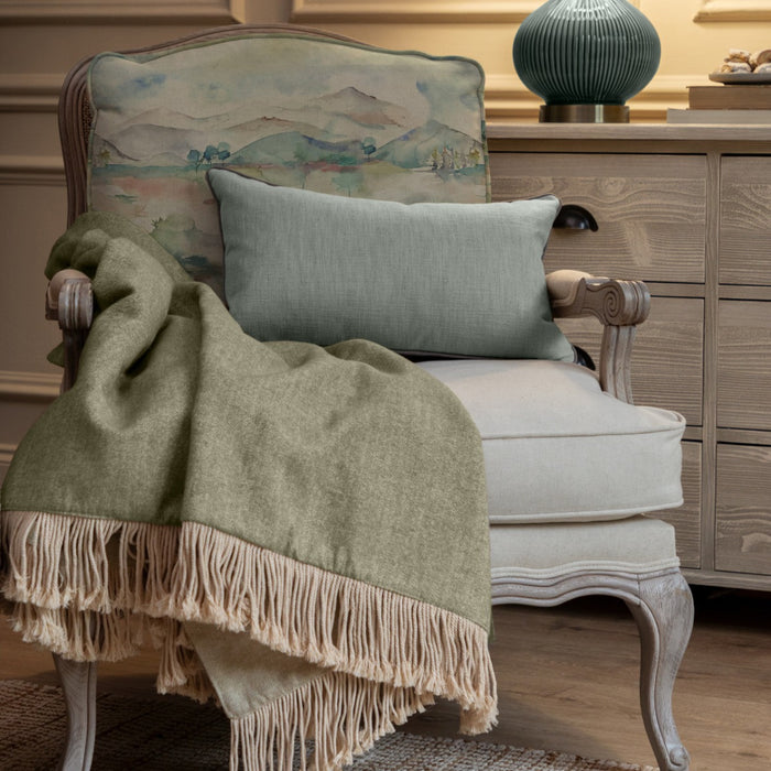 Russet Shores Printed Imperial Chair Stone/Linen