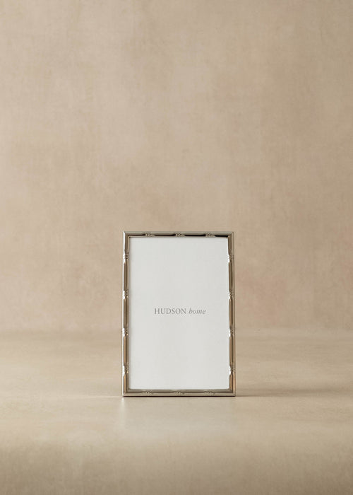 Silver Bamboo Effect Photo Frame