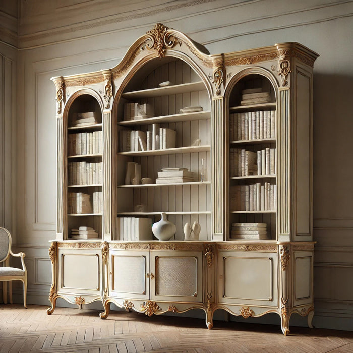 Rococo French Style Large Bookcase