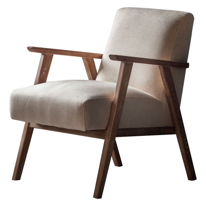 French Contemporary Cream Armchair