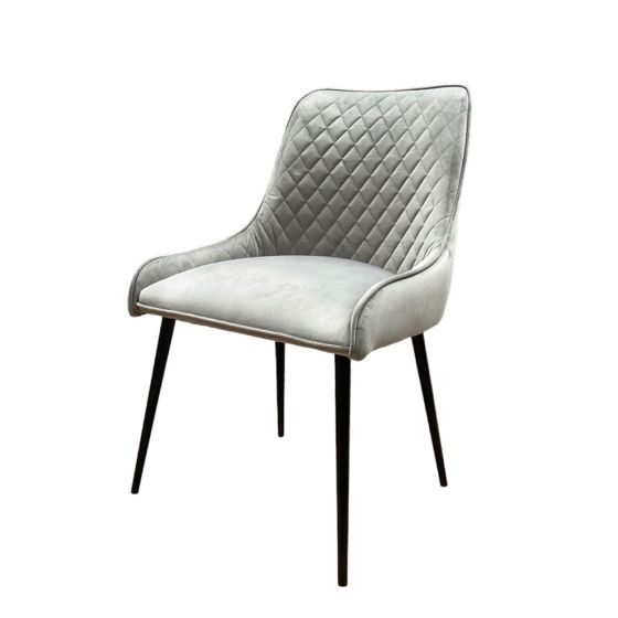 Acre & Artisan Henley Velvet Chair French Grey