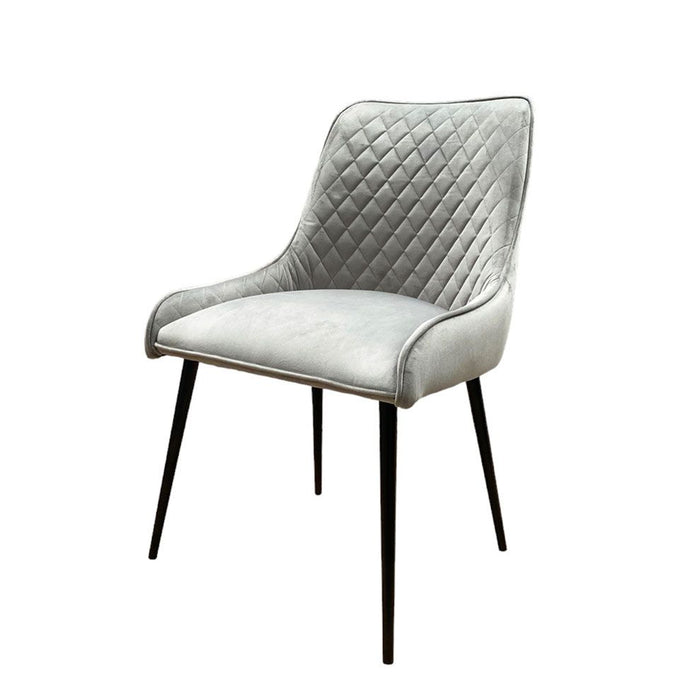 Henley Velvet Dining Chair - French Grey