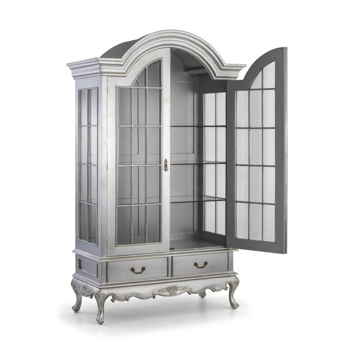Cristal French Silver Louis Display Cabinet