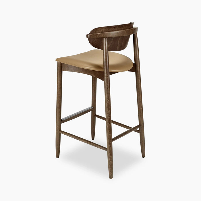 Emrik Wooden Bar Stool