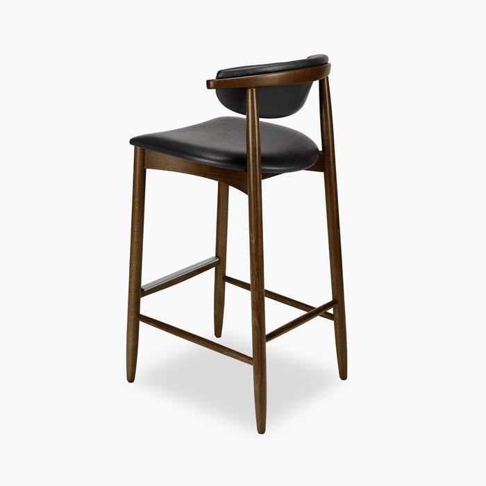 Emrik Wooden Bar Stool