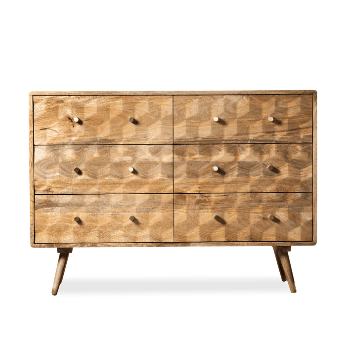 Geo Light Mango 120cm Chest of Drawers - In Stock