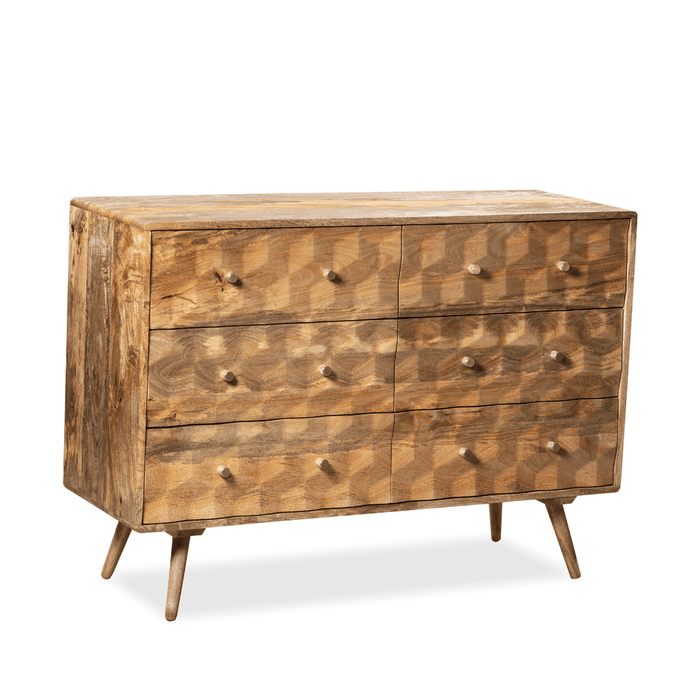 Geo Light Mango 120cm Chest of Drawers - In Stock