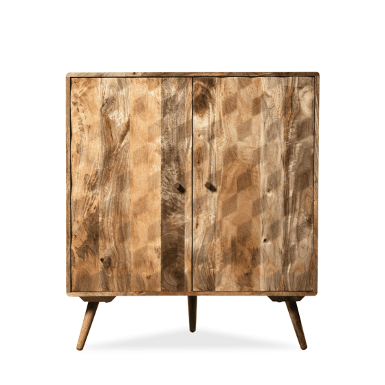 Acre & Artisan Geo Light Mango Corner Sideboard (90cm)