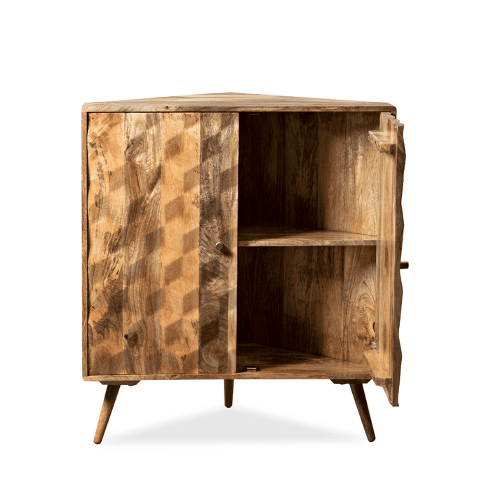 Geo Light Mango 90cm Corner Sideboard - In Stock
