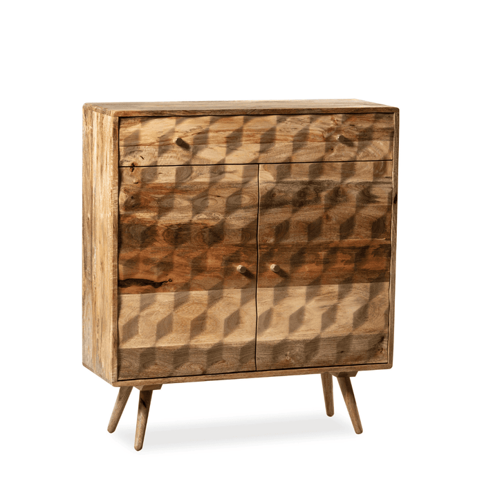 Geo Light Mango 90cm Slim Sideboard - In Stock
