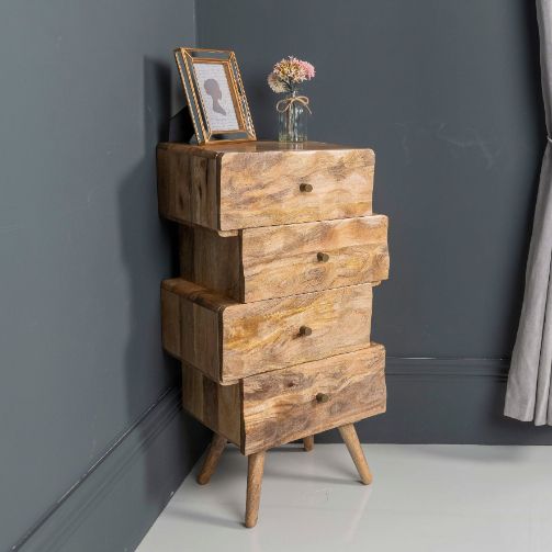 Acre & Artisan Geo Light Mango Chest Of Drawers Large 1 (45cm)