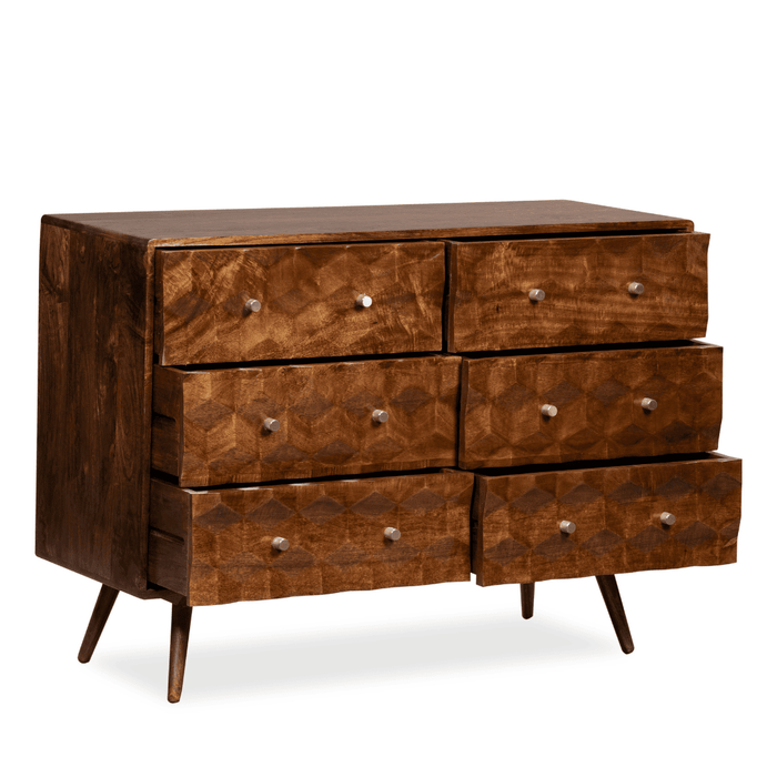 Geo Mango 120cm Chest of Drawers - In Stock