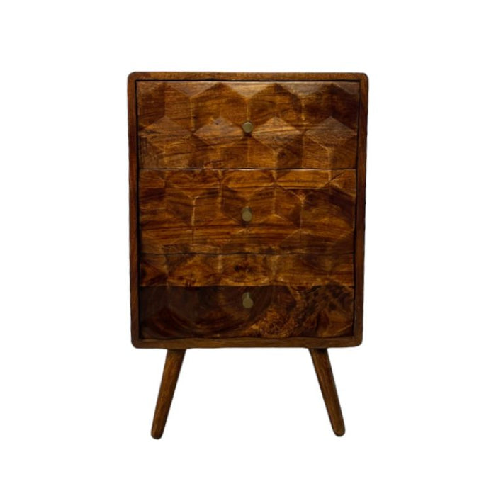 Geo Mango 45cm 3 Drawer Chest - In Stock