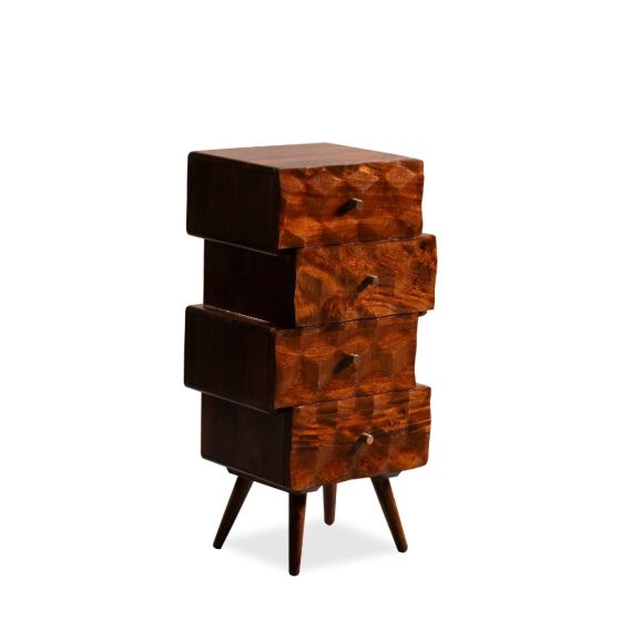 Acre & Artisan Geo Mango Chest Of Drawers Large (45cm)