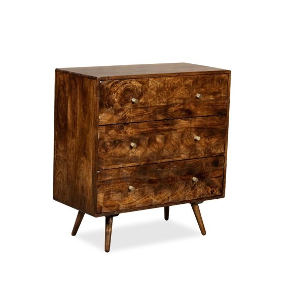 Acre & Artisan Geo Mango Chest Of Drawers (85cm)