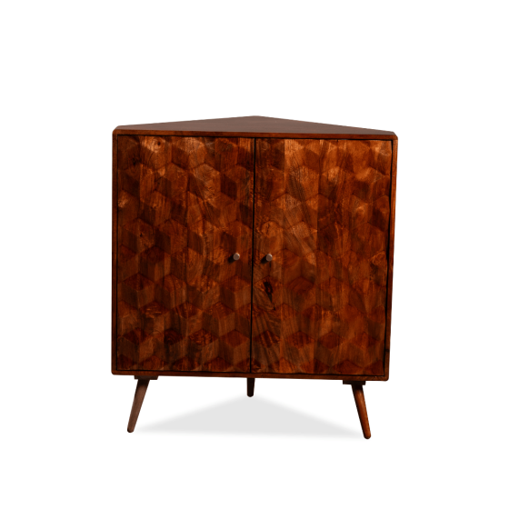 Acre & Artisan Geo Mango Corner Sideboard (90cm)
