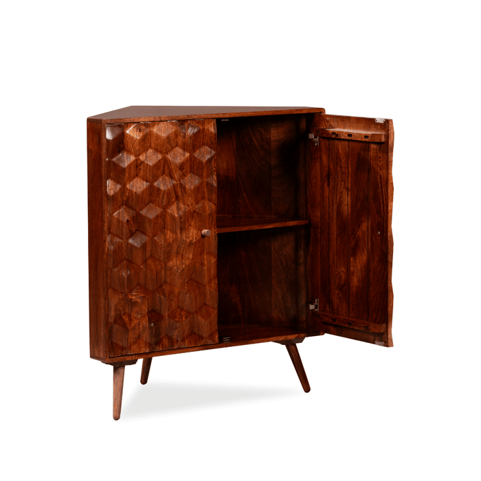 Geo Mango 90cm Corner Sideboard - In Stock