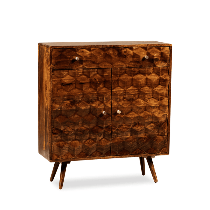 Geo Mango 90cm Slim Sideboard - In Stock