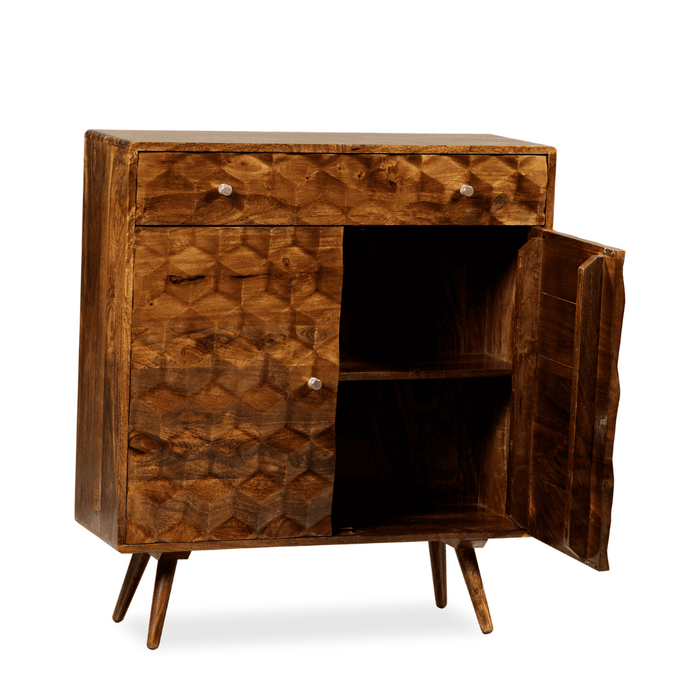 Geo Mango 90cm Slim Sideboard - In Stock
