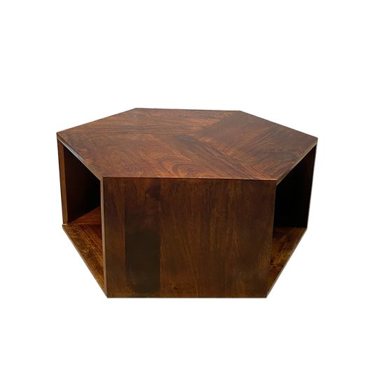 Acre & Artisan Geo Mango Hexagon Coffee Table 1