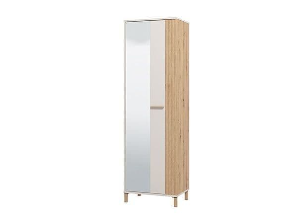 Cashmere & Artisan Oak Effect Slim Narrow Wardrobe