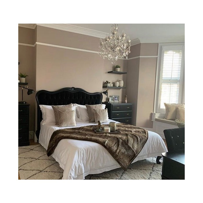 Sophia Button Upholstered French Bed