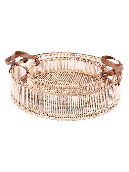 Two Rattan Trays