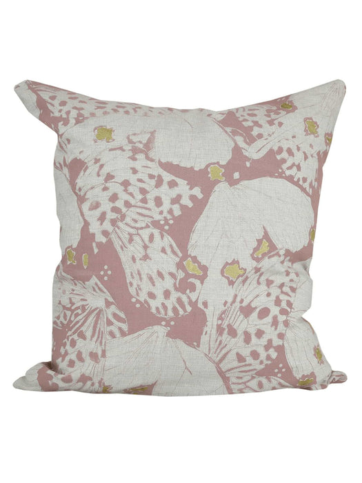 Butterfly Print Cushion - Blush