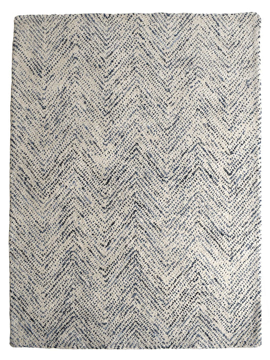 Blue Chevron Rug