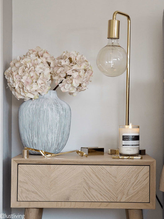 Three Faux Vintage Blush Hydrangeas