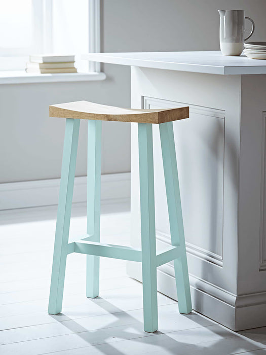 Curved Top Stool - Eau De Nil