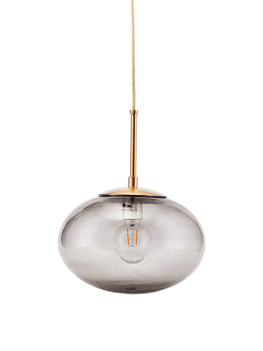 Large Oval Pendant Light - Grey
