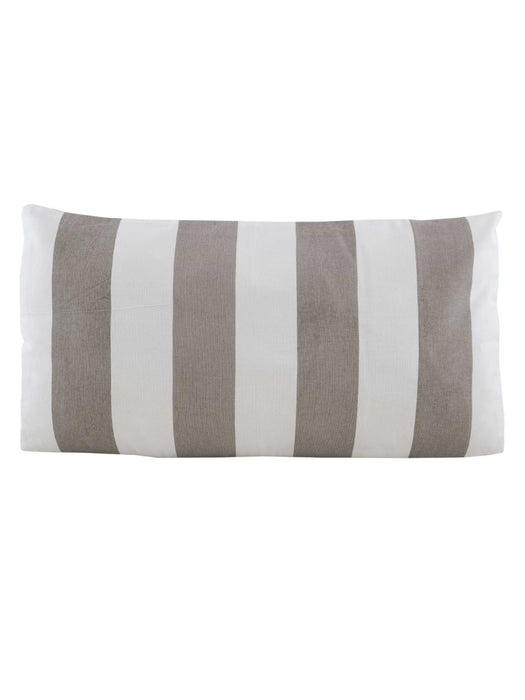 Rectangular Stripe Cushion - Grey