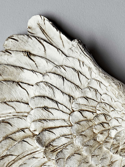 Antique White Angel Wings