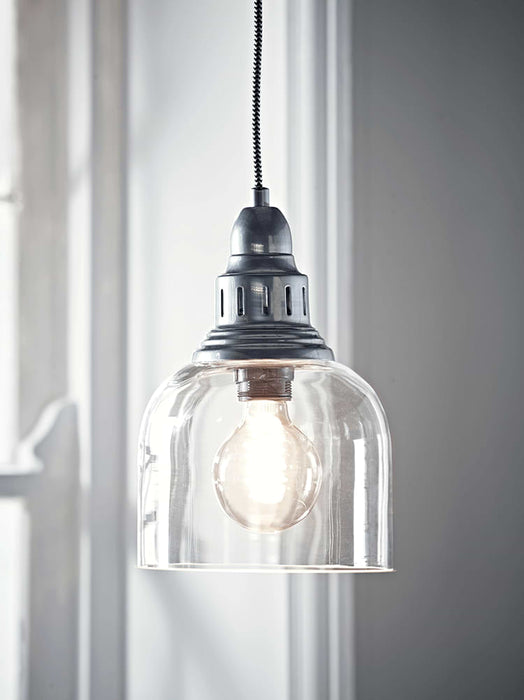 Zinc & Glass Pendant