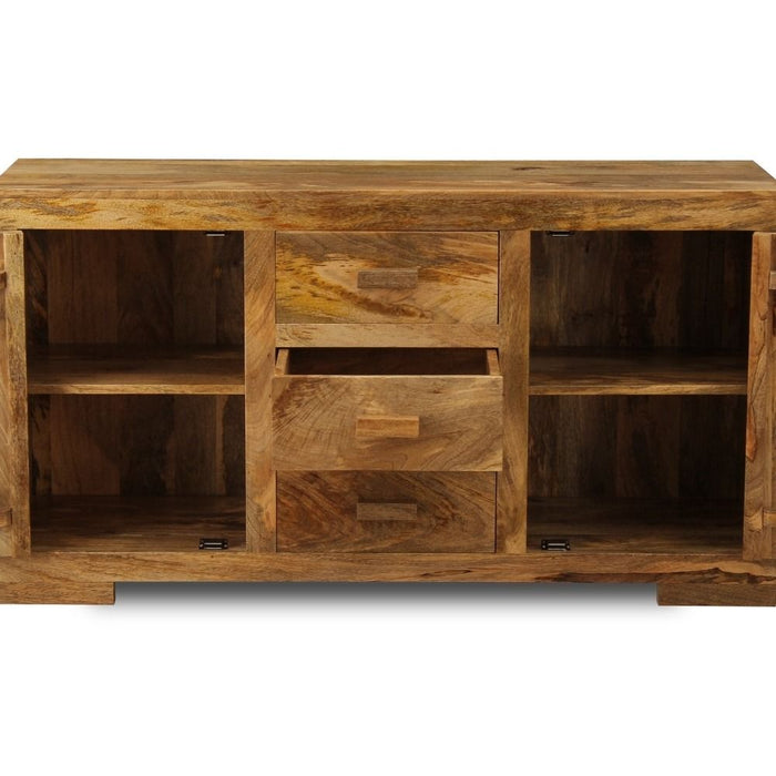 Light Mango Wood 134cm Wide Sideboard - Due 10th September