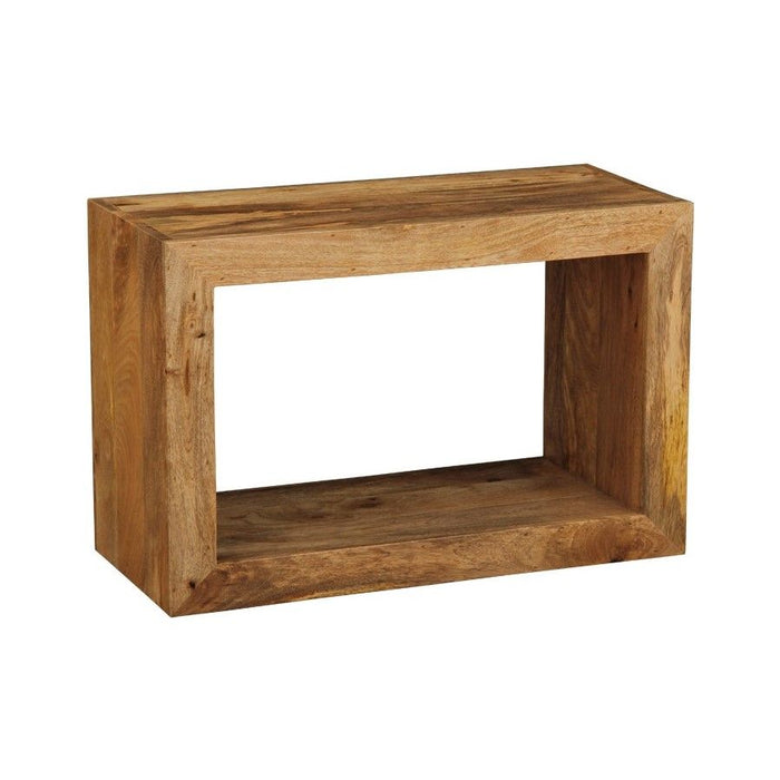 Light Mango Wood Rectangular Cube - In Stock