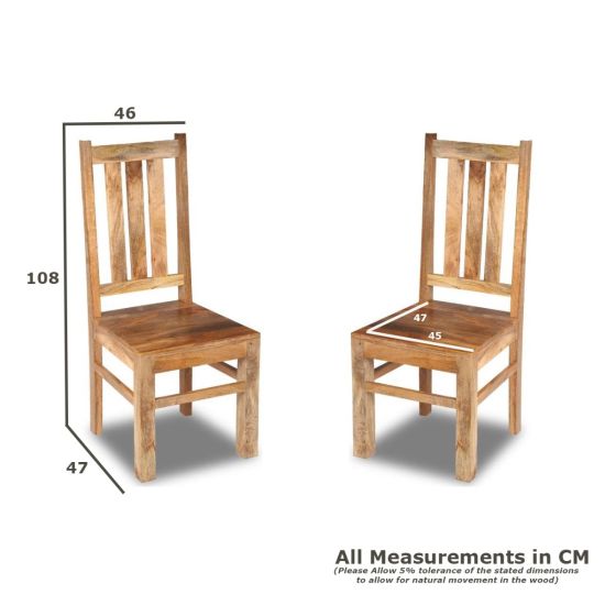 Acre & Artisan Mango Wood Dining Chair