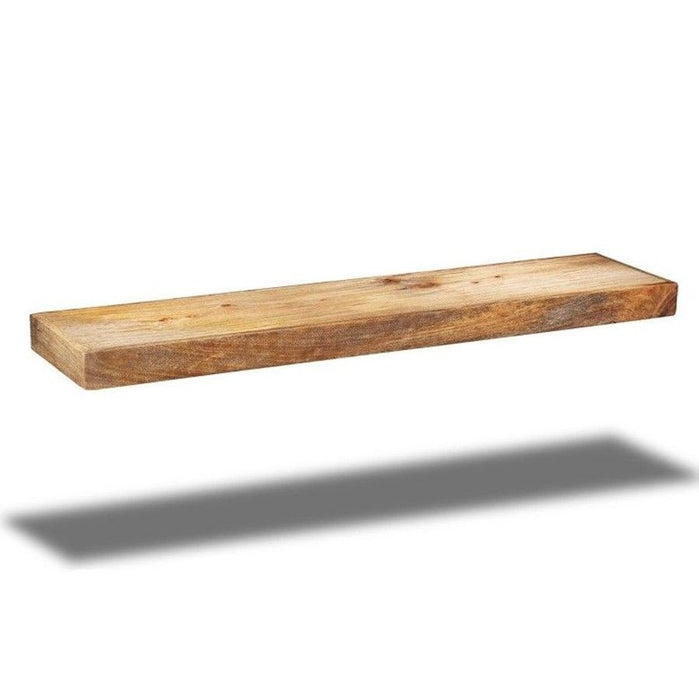 Light Mango Wood 110cm Floating Shelf - In stock